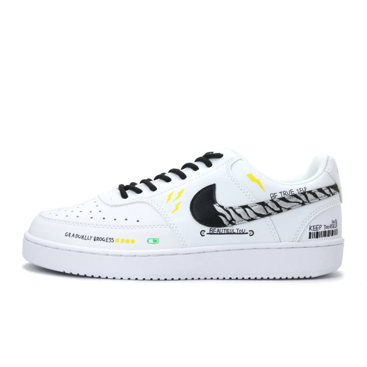 Nike Nike Court Vision 1 Wireless Flash Charge Power Horse Year Pu Low top Skateboard Shoes Unisex White