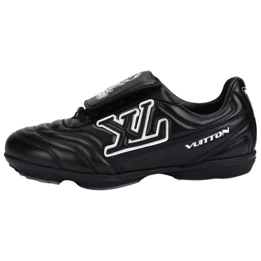 LOUIS VUITTON Footprint 2025 Spring Summer Men's Collection Sheepskin Low top Casual Shoes Men's Black