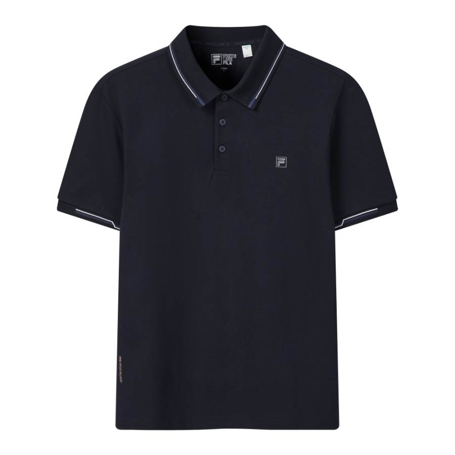 FILA Polo Shirts Men's RD Royal Blue Polo Collar Moderate Straight Fit