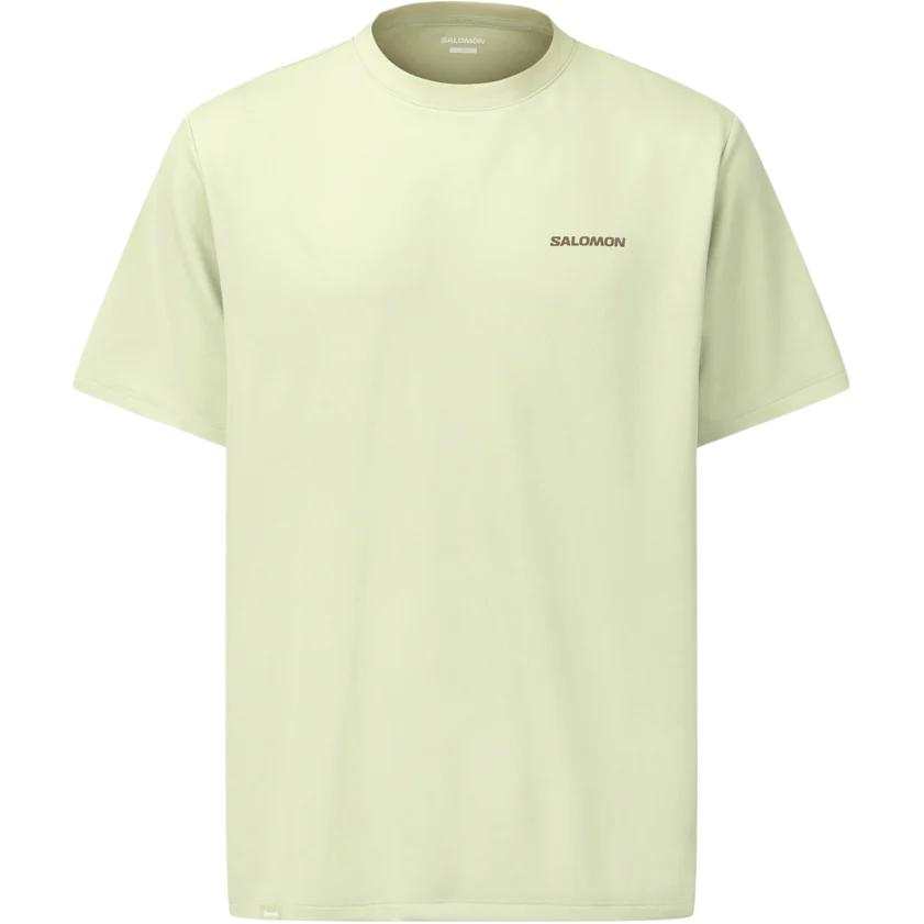 SALOMON T Shirts Men's Mint Gray Crew Neck