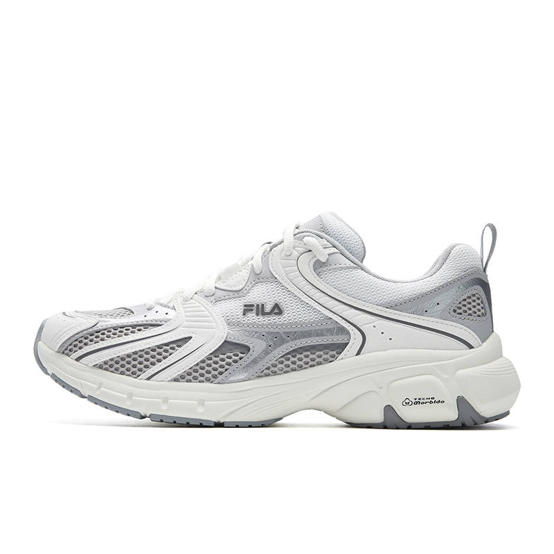 FILA MATTRUN Cushioning Abrasion Resistant Breathable Lightweight Low top Chunky Sneakers Men's Star White/Dove Gray