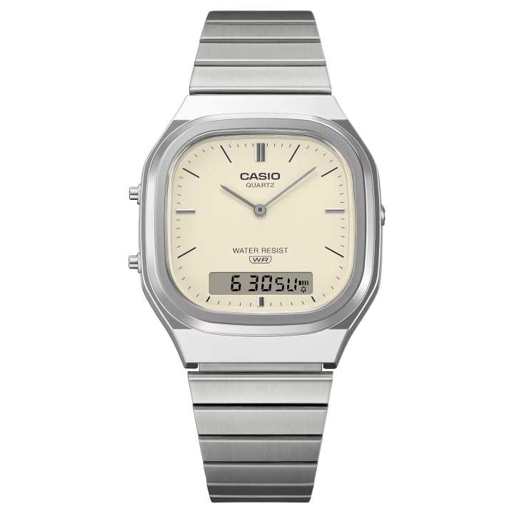 CASIO CASIO VINTAGE Quartz Movement Stainless Steel Strap Watch Unisex White Dial