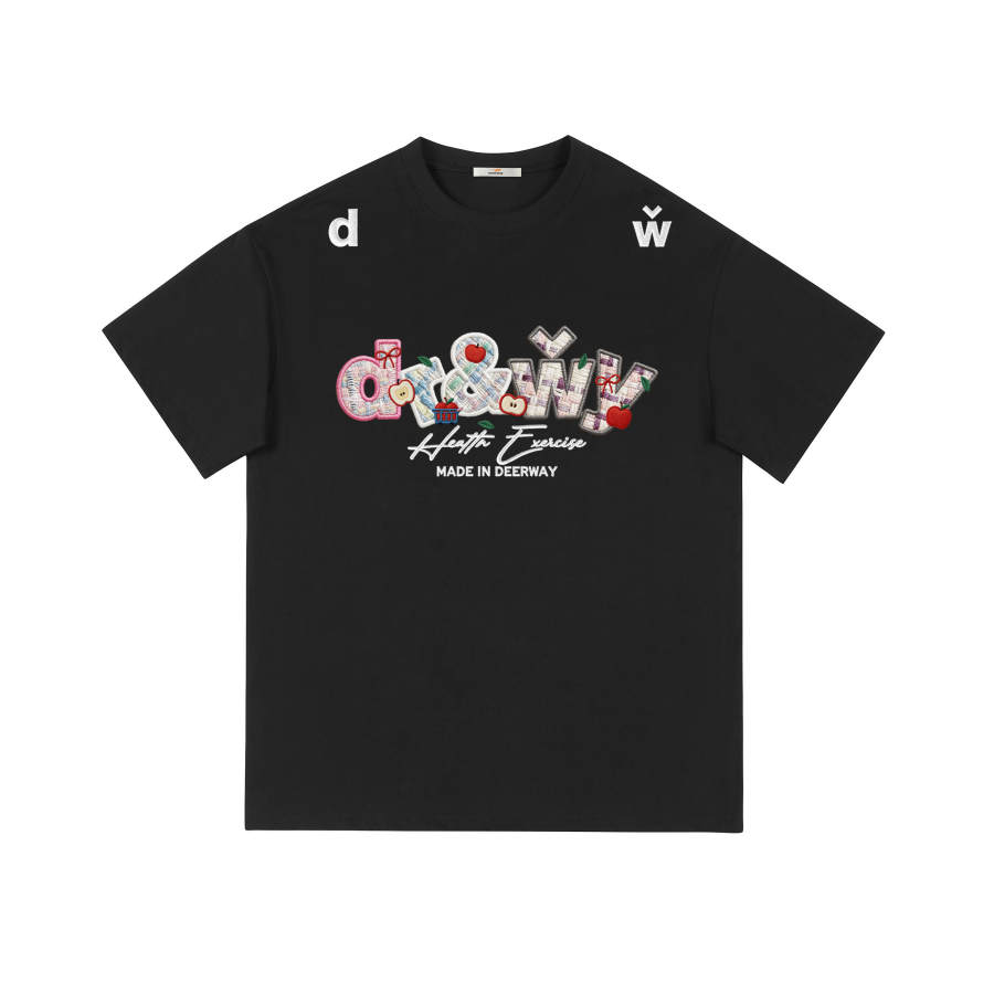 DEERWAY T Shirts Unisex Crew Neck Moderate Straight Fit