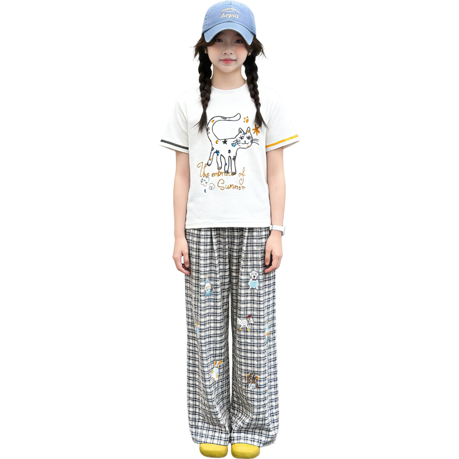 Lanza Girls' Set Summer Style Middle School Kids'