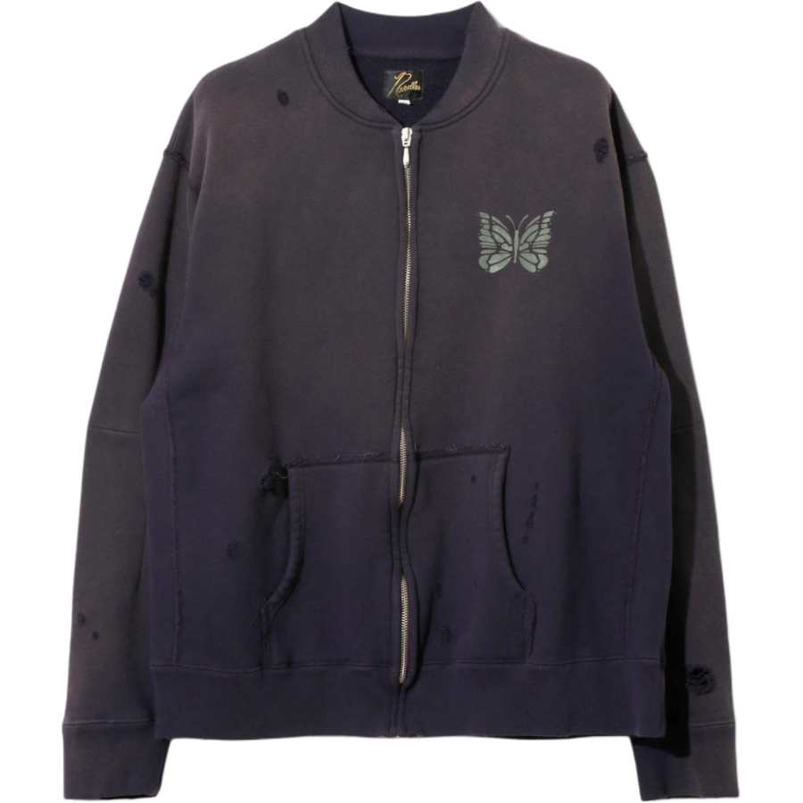 Needles Needles SS26 Deconstructed Zipped Sweat Sweatshirt Unisex