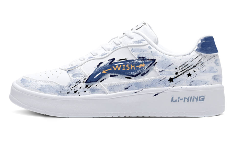 Li-Ning Li Ning Synthetic Leather Slip Resistant, Abrasion Resistant, Breathable Low top Skateboard Shoes Unisex