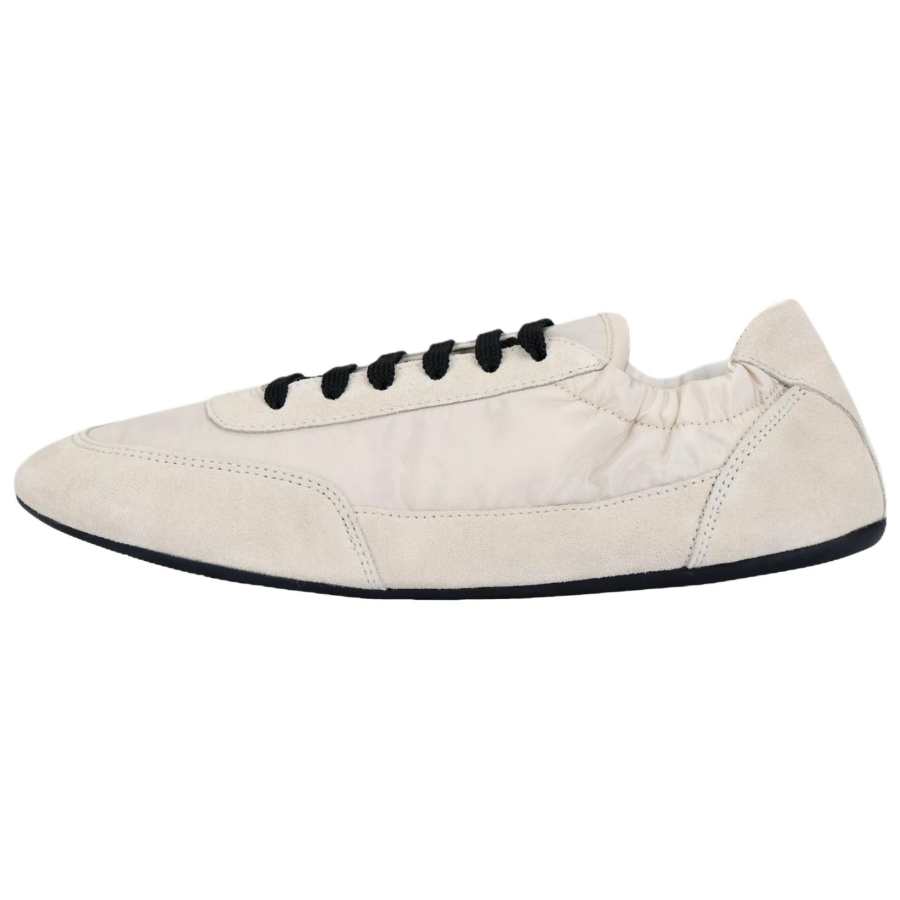 PRADA PRADA Collapse Casual Shoes 0.5cm Women's Ivory White