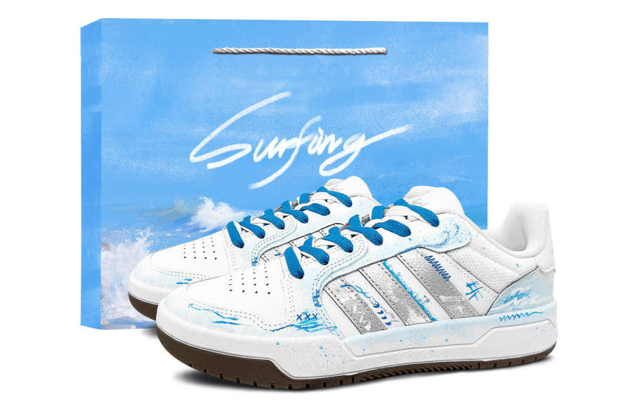 Adidas Adidas ENTRAP Low top Skateboard Shoes Unisex Blue Silver