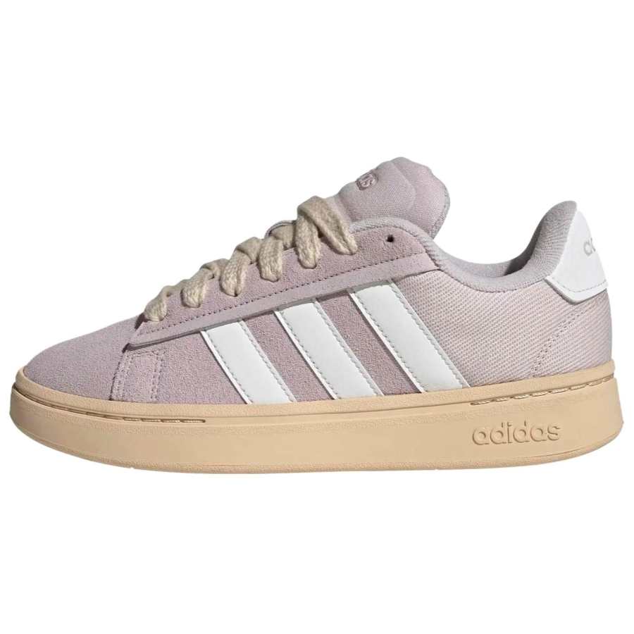 Adidas Adidas GRAND COURT ALPHA 00S Suede Support Abrasion Resistant Skateboard Shoes Women's Purple