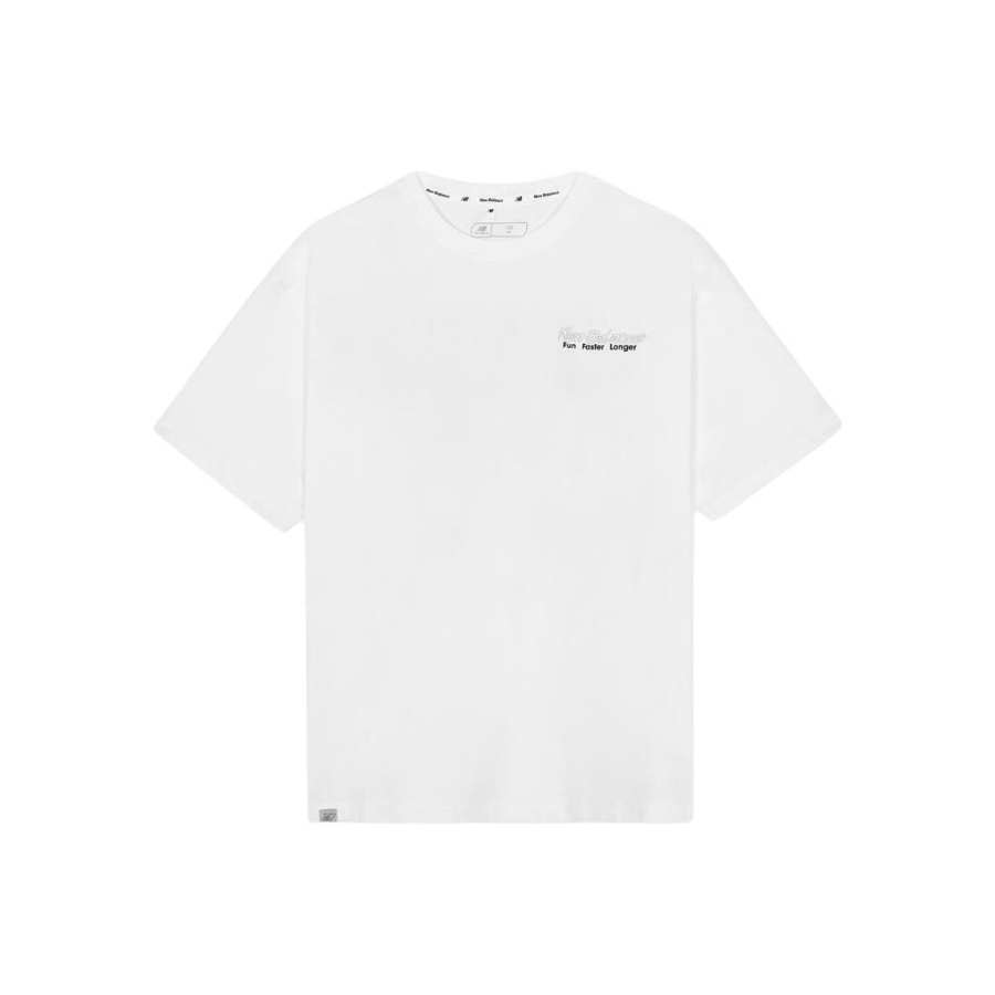 New Balance New Balance T Shirts Unisex White Crew Neck