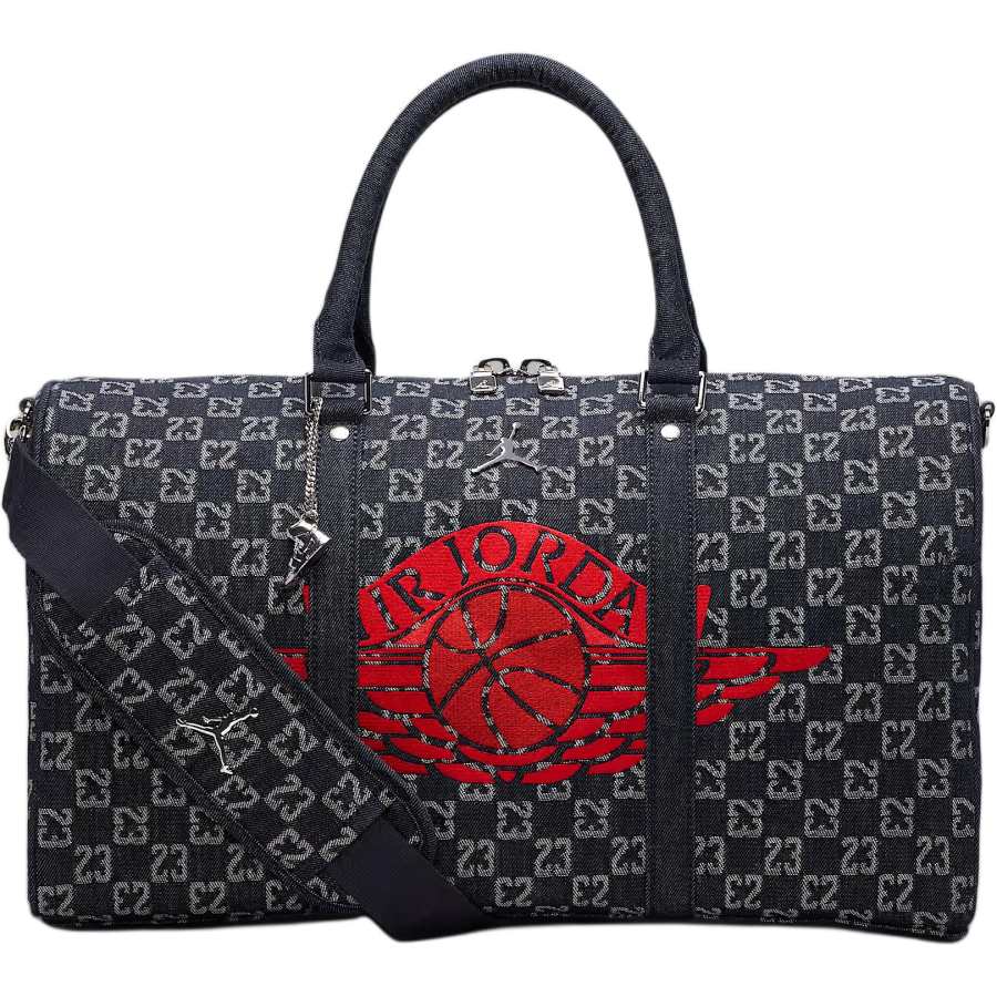 Jordan Jordan Monogram 25L Cotton Travel Bag Unisex Indigo