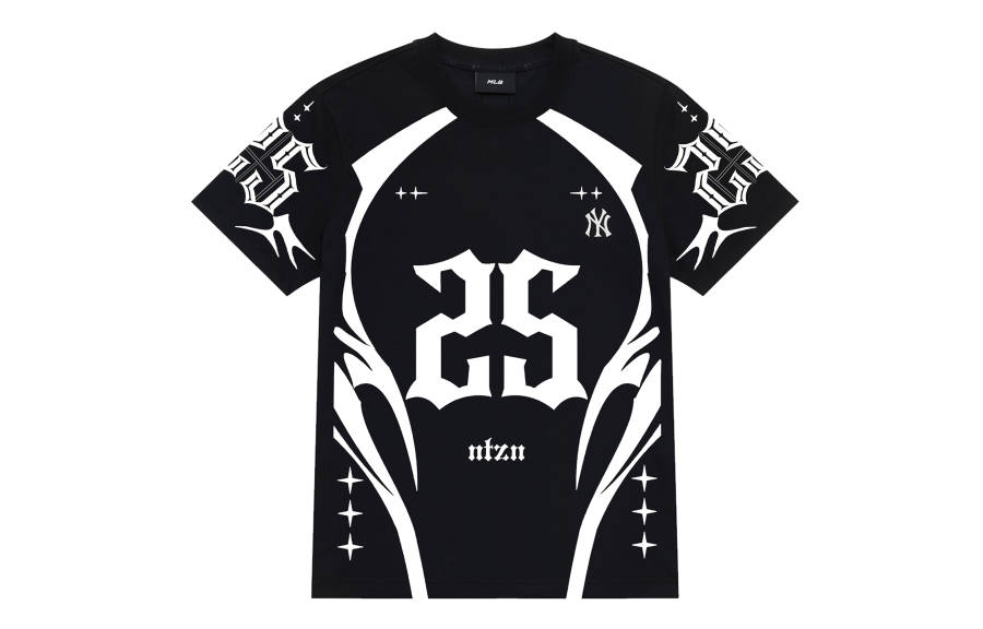 MLB T Shirts Unisex Black Crew Neck Moderate Straight Fit