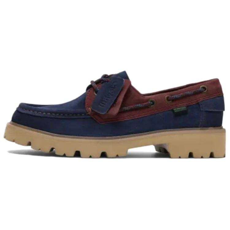Clarks Cleyhill Boat Cow Leather Casual Leather Shoes Men's Sea Blue