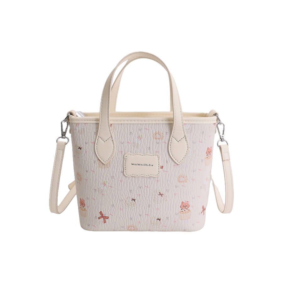 YALU Pu Handbag Regular Women's White/Blue/Pink