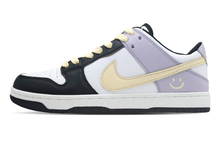 Nike Nike Dunk Low top Skateboard Shoes Unisex Yellow Purple