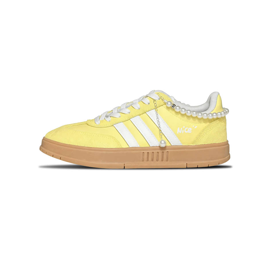 Adidas Adidas Gradas Butter Cheeses Abrasion Resistant Skateboard Shoes Women's Yellow White