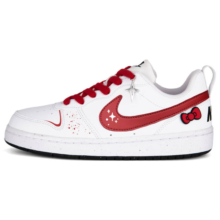 Nike Nike Court Borough Good Luck Comes To You. Leather Slip Resistant, Abrasion Resistant, Breathable Low top