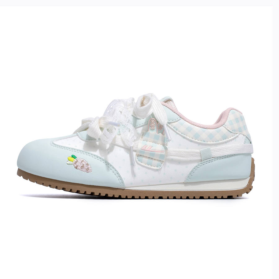 Warrior Sweet And Cute, Bunny, Flat White Shoes Abrasion Resistant, Lightweight Coverage Low top Casual Shoes Women's