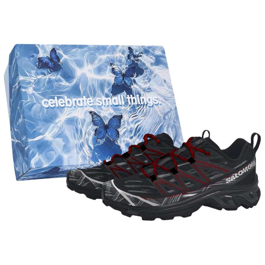 SALOMON XT 6 Hiking Shoes Unisex Black Red