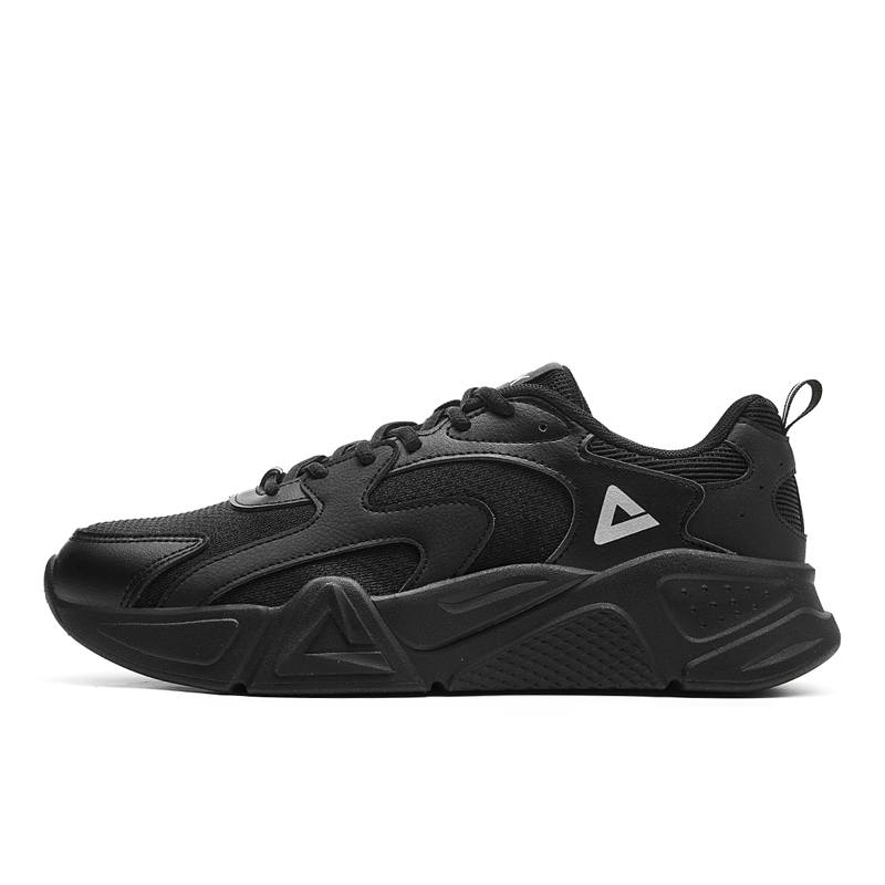 PEAK Light Rebound Shoes Casual Shoes Men's All Black