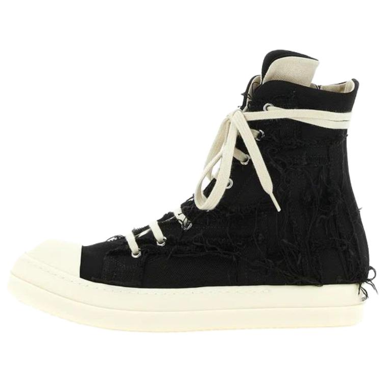 Rick Owens DRKSHDW High top Canvas Shoes Men's Black