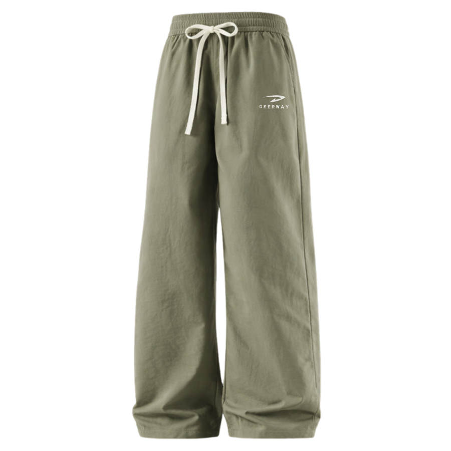 DEERWAY Casual Pants Unisex Moderate Straight Fit Pants