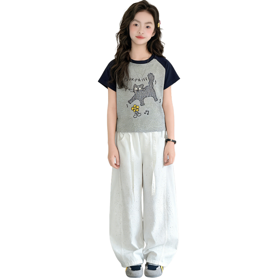 Lanza Girls' Set Summer Style Middle School Kids'