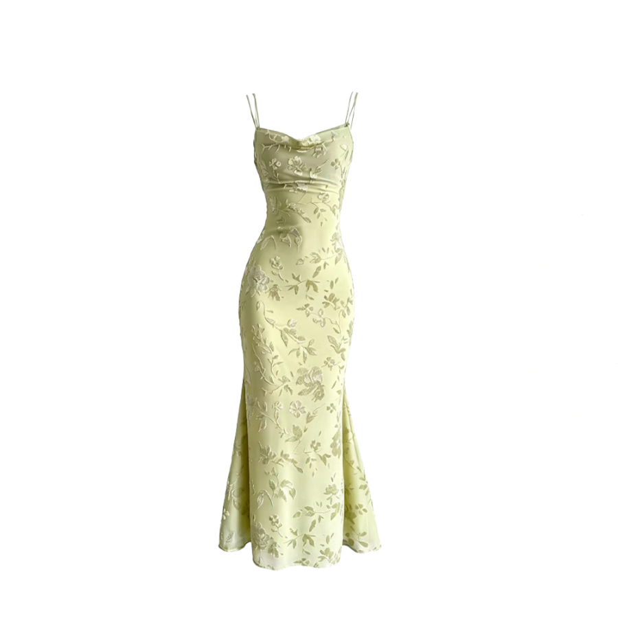 CPAURA Slip Dresses Women's Floral Long Skirt Moderate Long Skirt