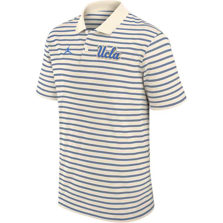 Jordan Jordan Ucla Striped Men's Jordan Brand Dri-FIT College Polo