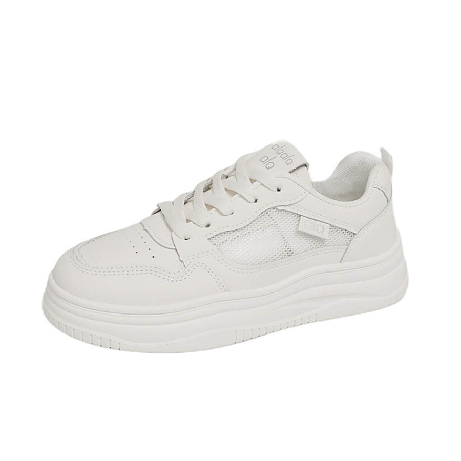 Lanza Skateboard Shoes Women's Low Top White/White Black