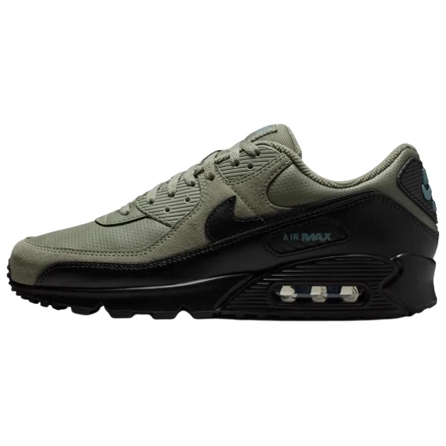 Nike Nike Air Max 90 Running Shoes Unisex Gray Green Black