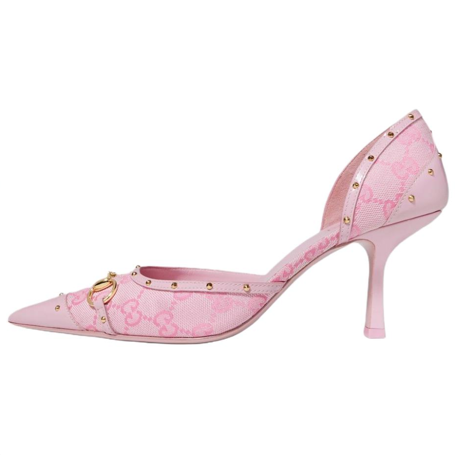 GUCCI Generation Slim Heel High Heels 7.5cm Women's Pink