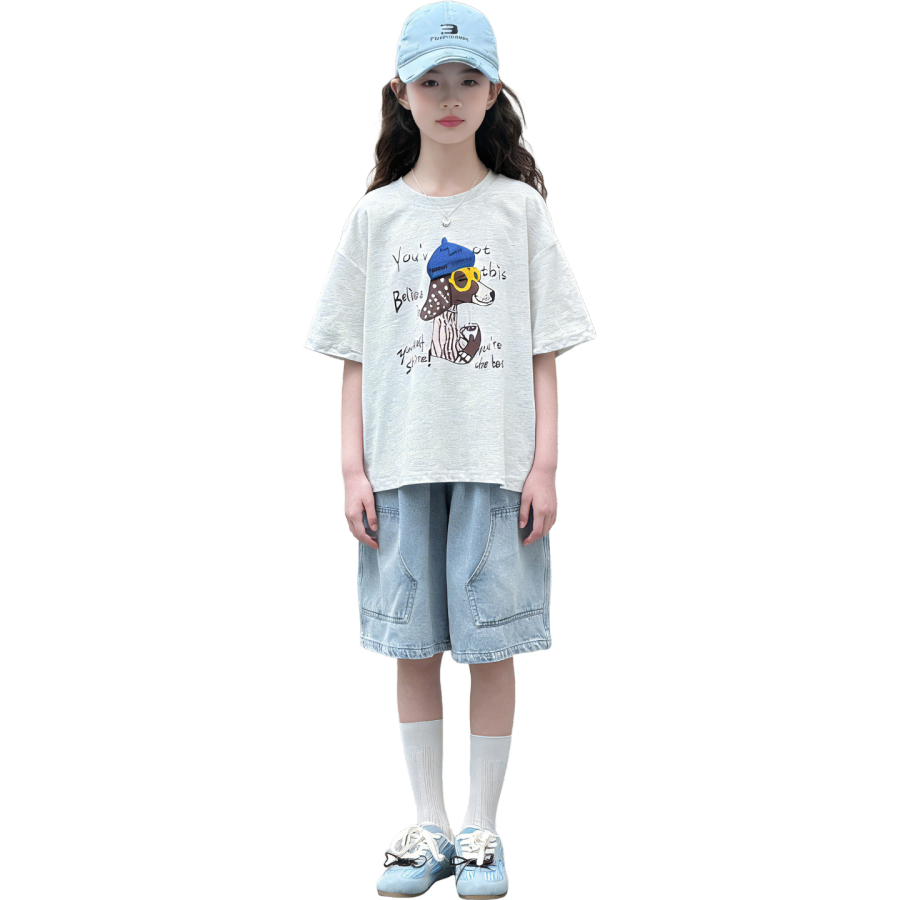 Lanza Girls' Set Summer Style Middle School Kids'