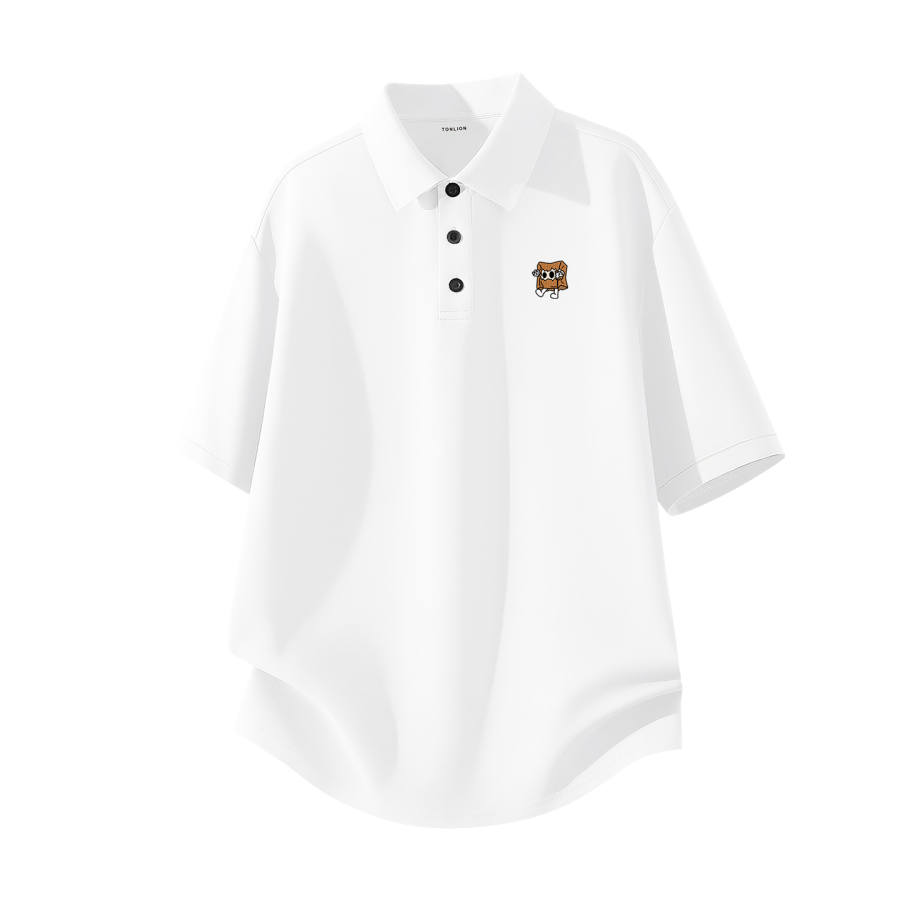 Tonlion Polo Shirts Unisex Polo Collar Moderate Straight Fit