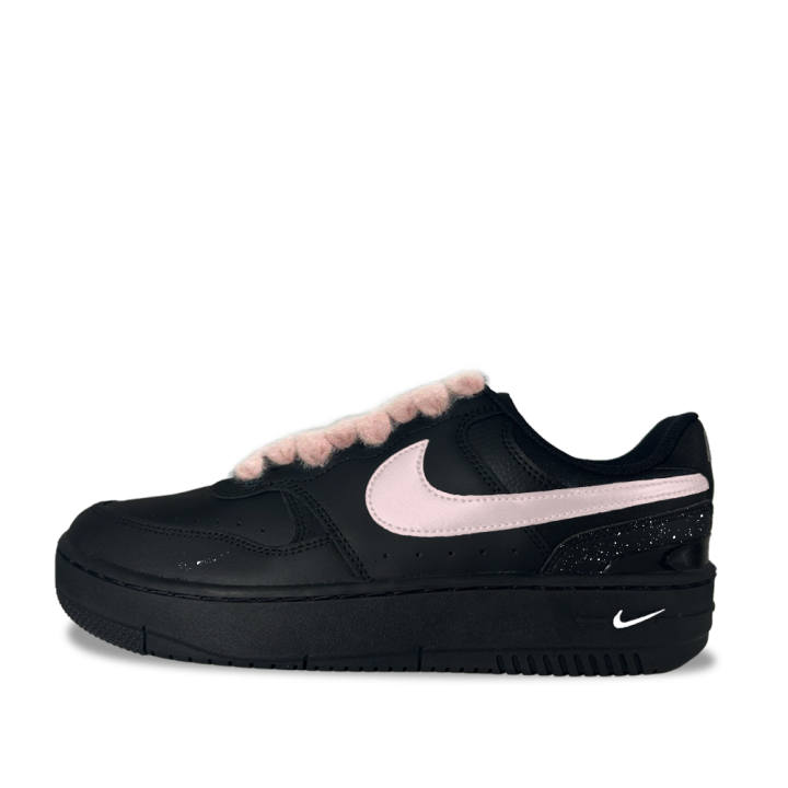 Nike Nike Gamma Force Fleece Powder Overture Synthetic Leather Low top Skateboard Shoes Unisex Black
