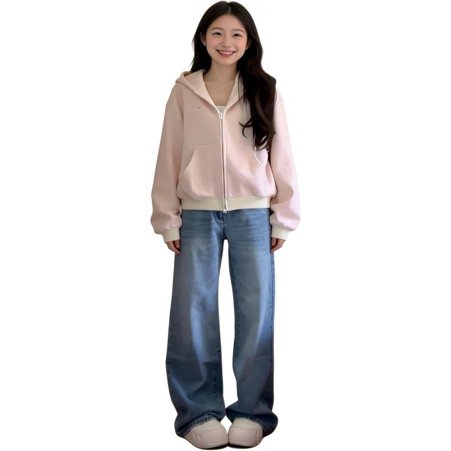 JBBCN Sweatshirts Women's Pink Hooded Moderate