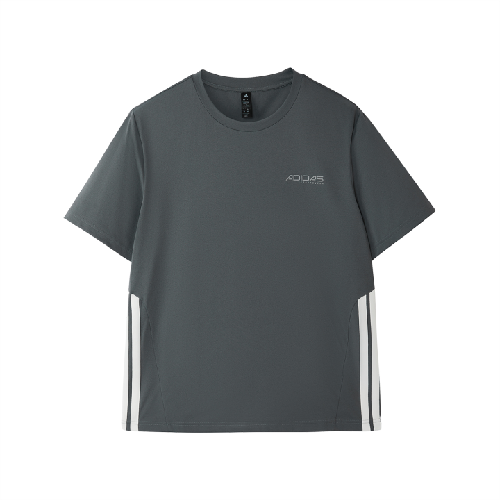 Adidas Adidas T Shirts Men's Gray Crew Neck Moderate Other