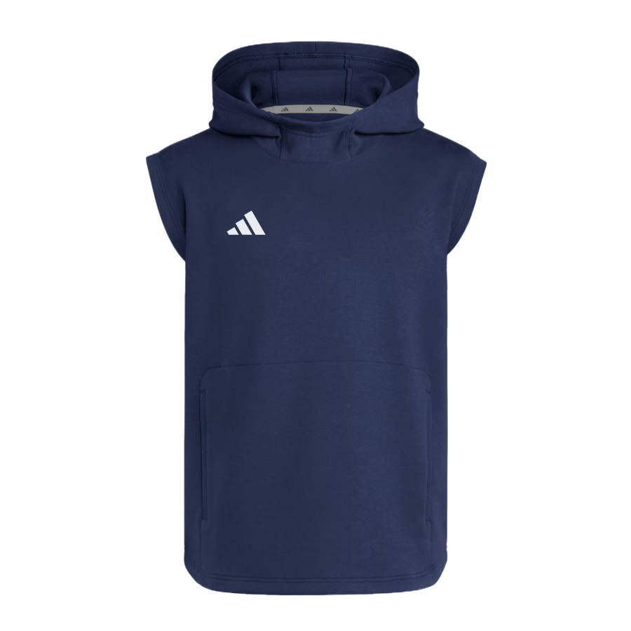 Adidas Adidas Sweatshirts Unisex Marine Blue Hooded Non Detachable Moderate