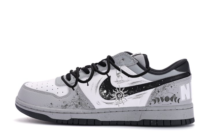 Nike Nike Dunk Coverage Slip Resistant Low top Skateboard Shoes Unisex White Black