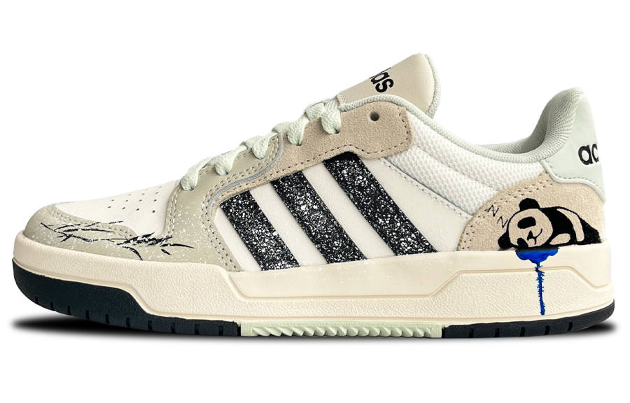 Adidas Adidas ENTRAP Coverage Slip Resistant Low top Skateboard Shoes Unisex White Green