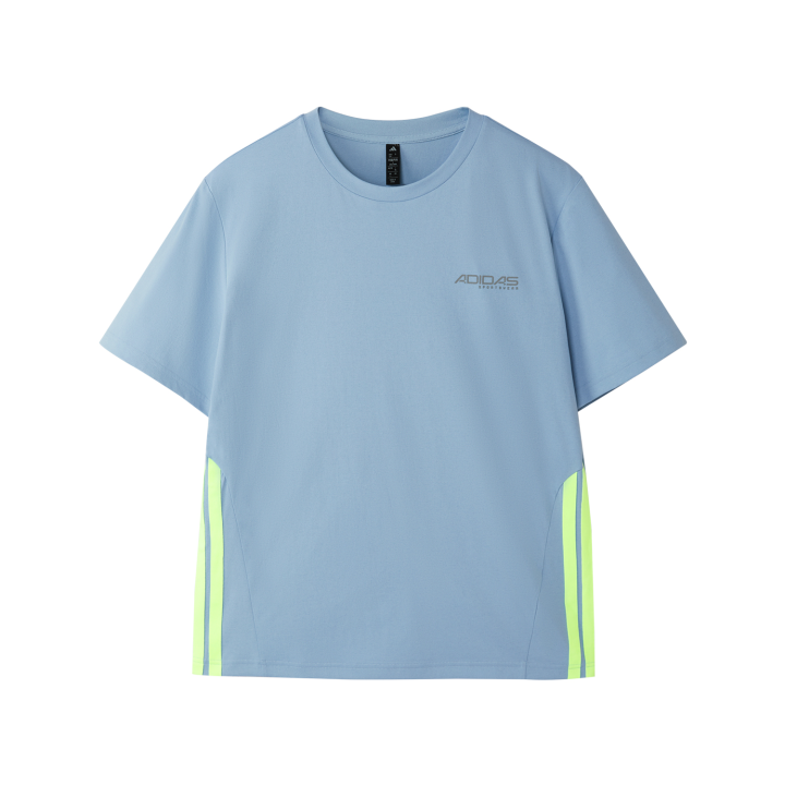 Adidas Adidas T Shirts Men's Blue Crew Neck Moderate