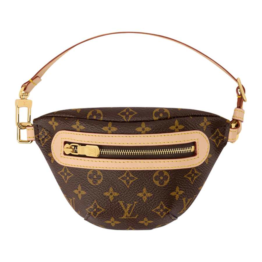 LOUIS VUITTON Artificial Leather Fanny Pack Women's Brown