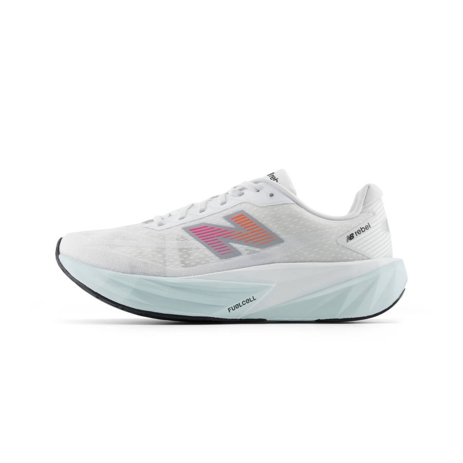 New Balance New Balance FuelCell Rebel V5 Running Shoes Men's Gray White D Width