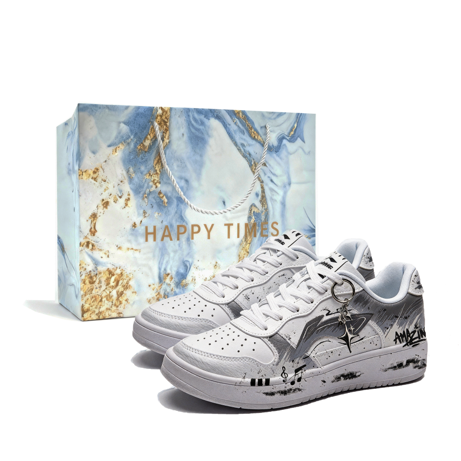 Li-Ning Li Ning Floating Boat Skateboard Shoes Unisex Low Top Gray