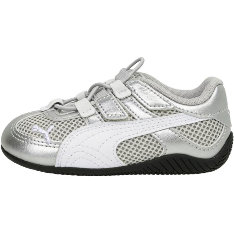 PUMA Speedcat Go Low top Toddler Shoes Silver White Infant And Toddler