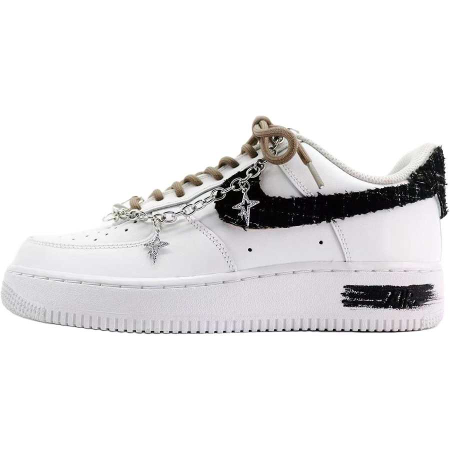 Nike Nike Air Force 1 Velvet Edge Star Chain Fashion And Versatile Comfortable Abrasion Resistant Support Low top