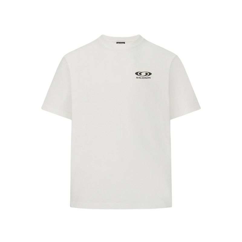 SALOMON T Shirts Men's White Crew Neck Moderate