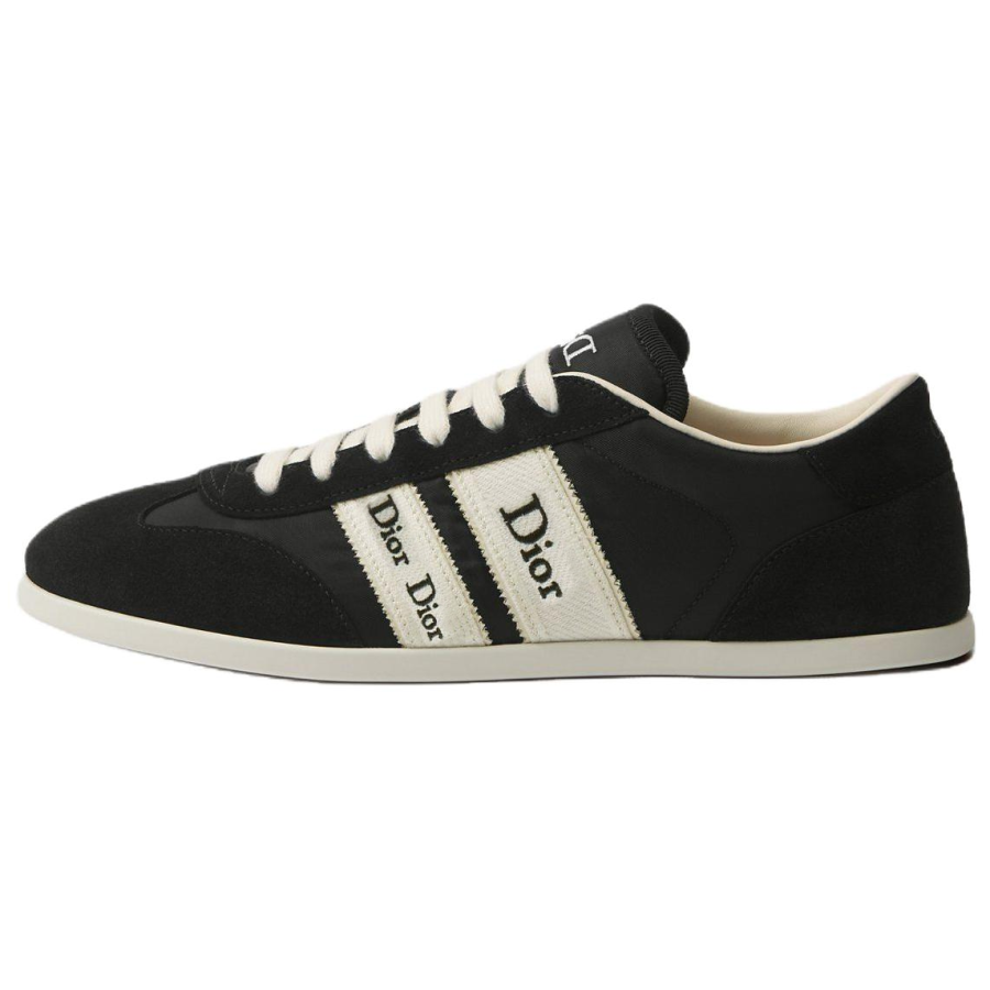 DIOR Ribbon Low top Skateboard Shoes Women's Black