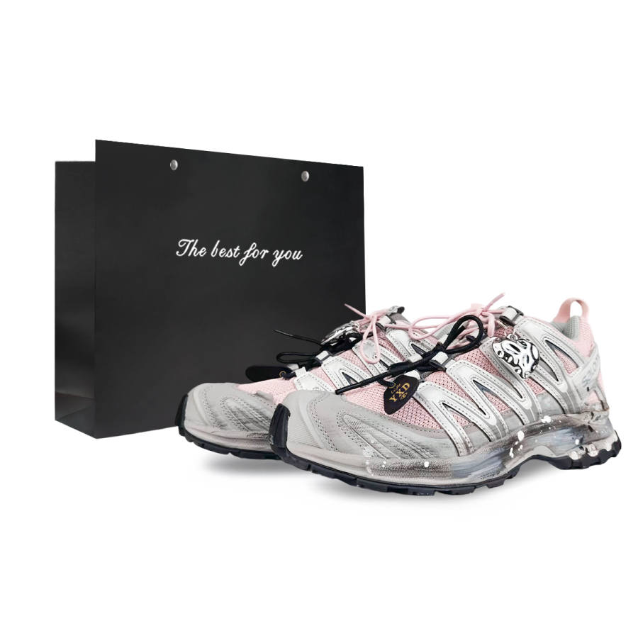 SALOMON XA PRO 3D Cushioning Breathable Low top Running Shoes Unisex Pink
