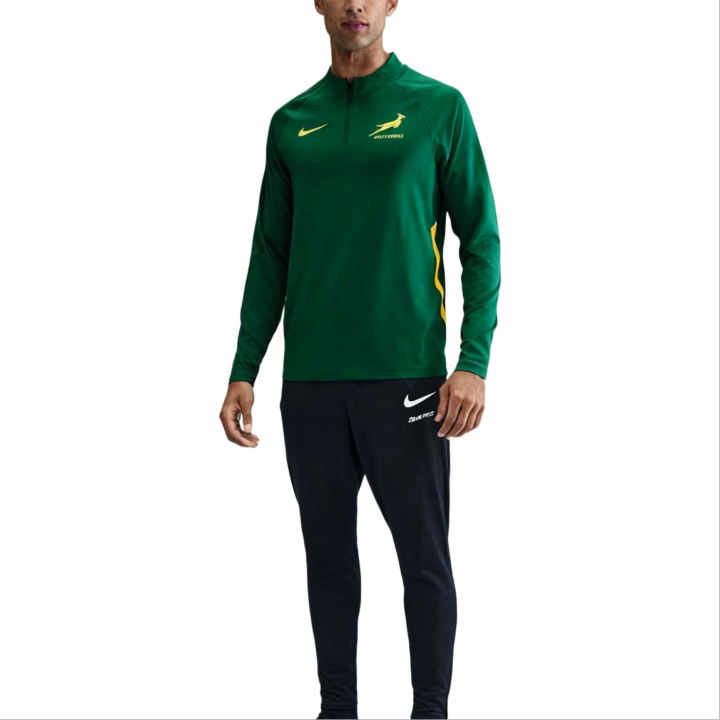Nike Nike Rugby Jerseys Men's Canyon Green/University Gold/University Gold Crew Neck Moderate